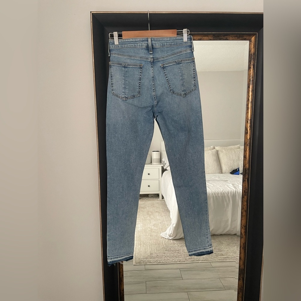 rag & bone Light Blue Nina High-Rise Skinny Jeans - Picture 4 of 5